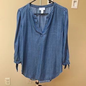 Loft chambray shirt. Size XS